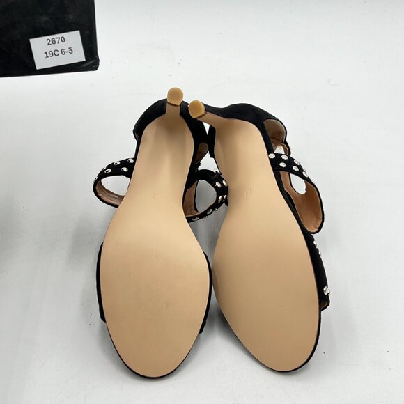 XYD Women Open Toe Sandals Ankle Wrap Back Zipper Mid Kitten Heels Cutout Strapp - Picture 6 of 7